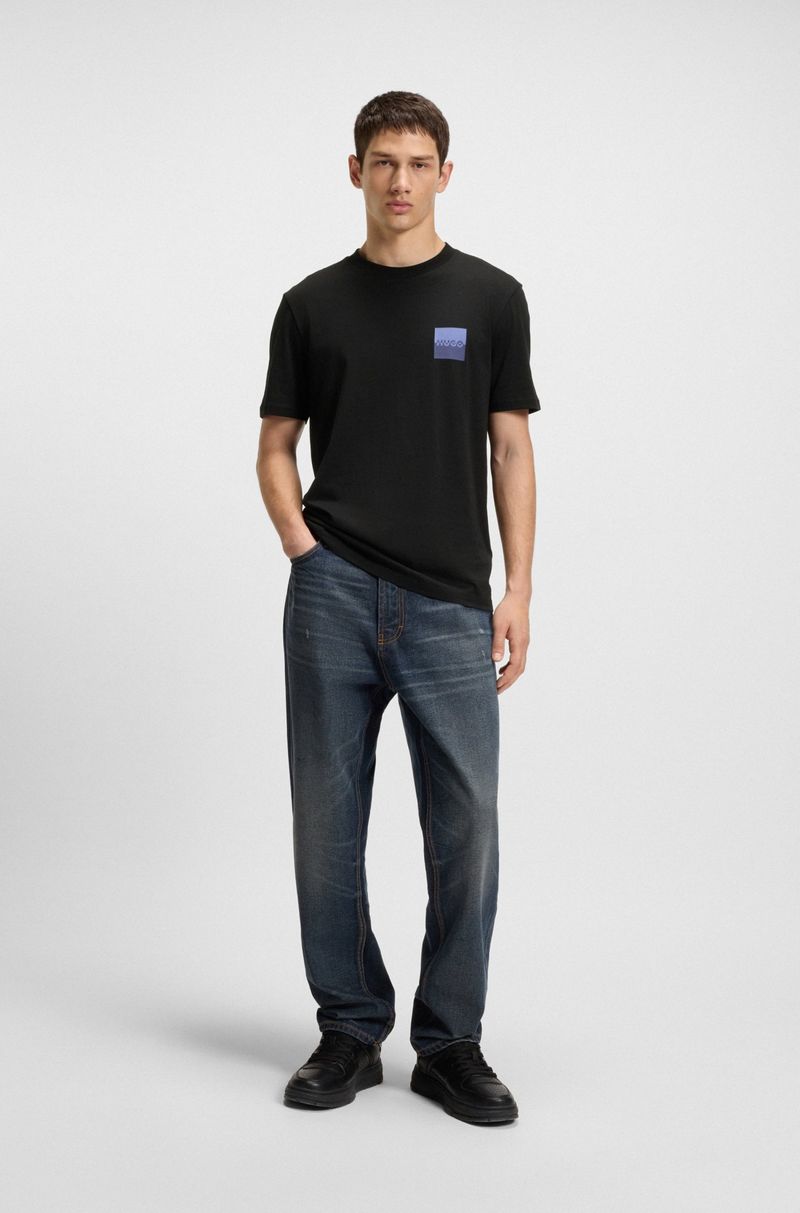 Camiseta Em Jersey De Algodão Com Estampado De Logo
