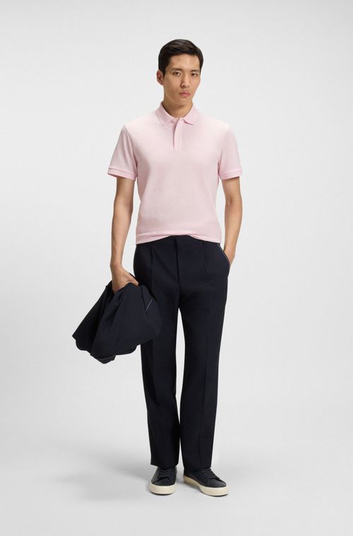 Polo Pallas Em Algodão Piqué Com Detalhes De Logo