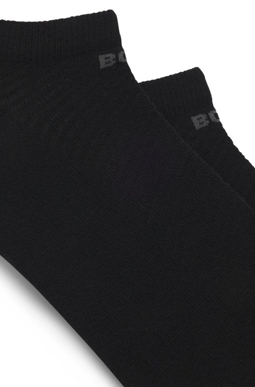 Pack De Dois Pares De Meias De Cano Baixo Com Logo