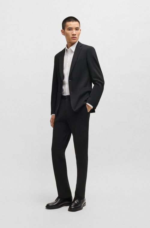 Calça Slim Fit Em Tecido Elástico Lavável
