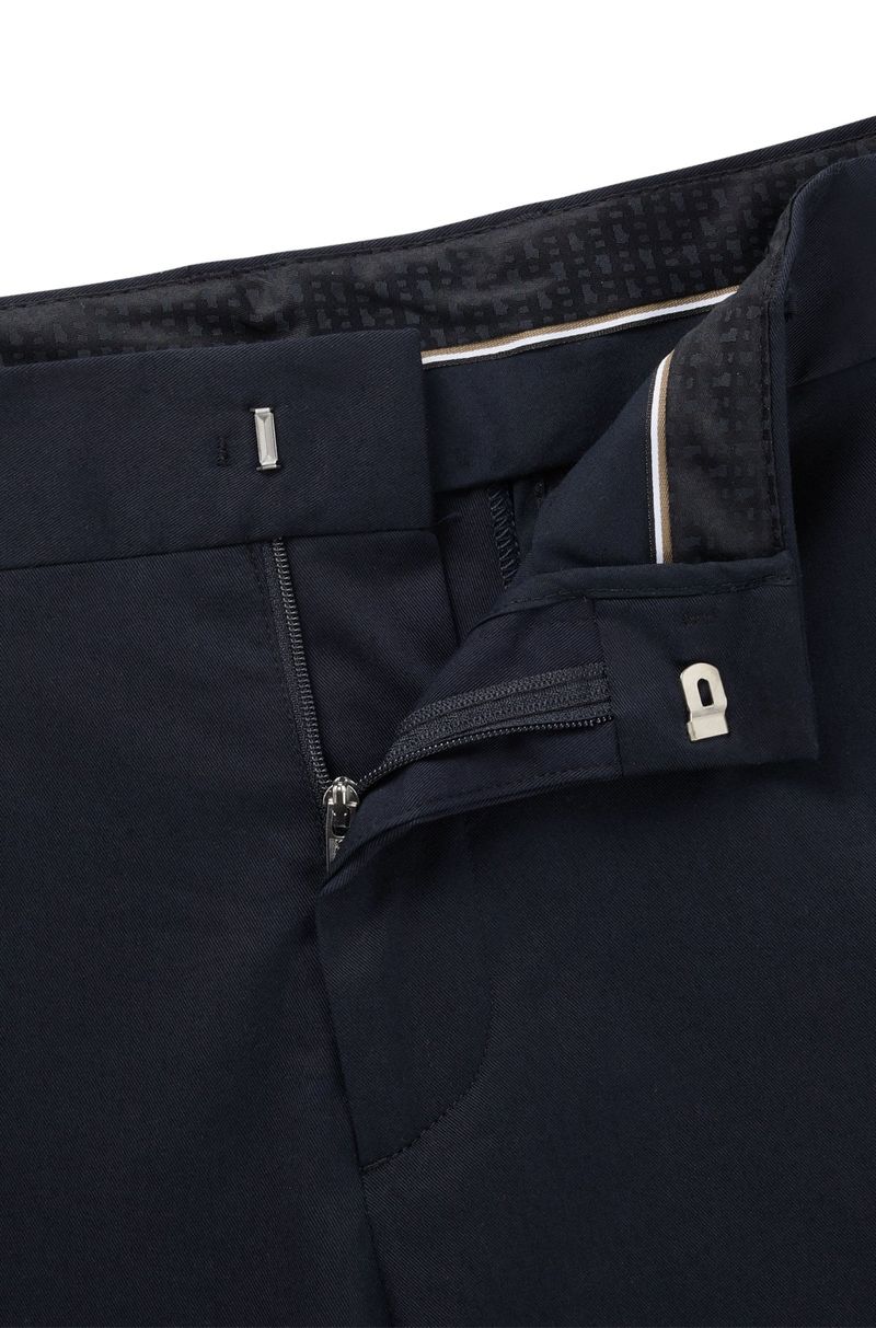 Calça Formal Em Algodão Elástico Confortável