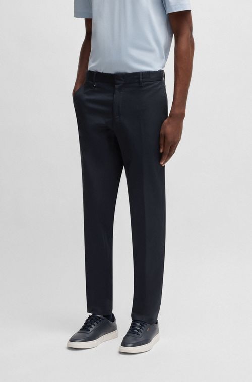 Calça Formal Em Algodão Elástico Confortável
