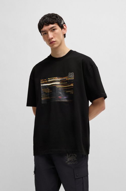 Camiseta De Algodão Hugo X Rb Com Estampa De Corrida