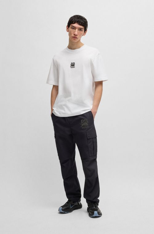 Camiseta De Algodão Hugo X Rb Com Logo