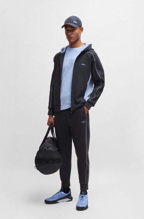 Calças De Moletom De Algodão Com Arte Em Alto-Relevo