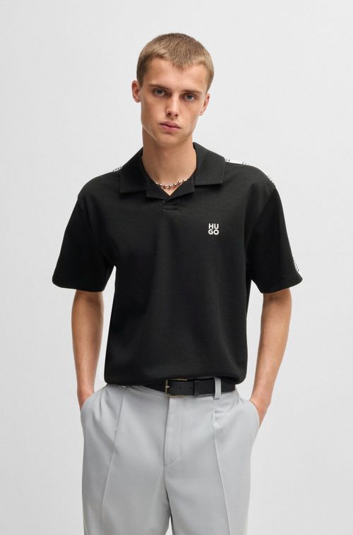 Polo De Algodão Com Fita Xadrez