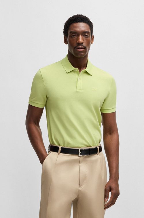Polo Regular Fit Em Algodão Com Logo Bordado