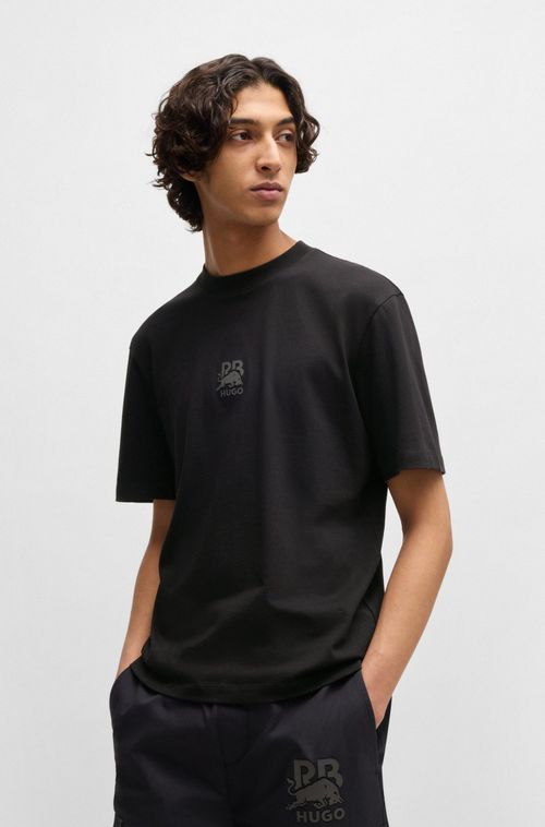 Camiseta De Algodão Hugo X Rb Com Logo