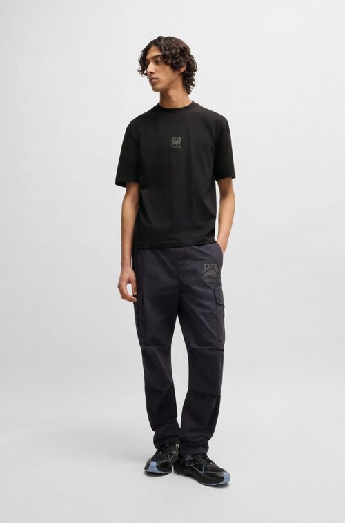 Camiseta De Algodão Hugo X Rb Com Logo