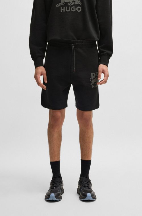 Shorts De Algodão Hugo X Rb Com Logo