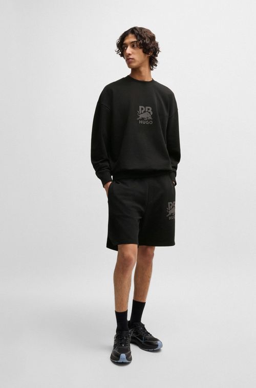 Shorts De Algodão Hugo X Rb Com Logo