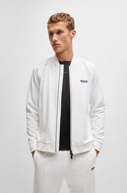 Moletom Boss X Matteo Berrettini De Ajuste Regular Com Logo