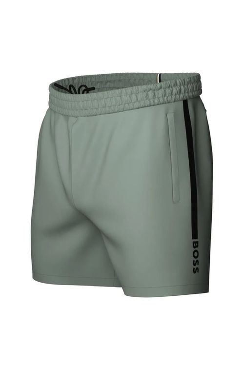 Shorts De Banho Totalmente Forrados Com Estampado De Logo