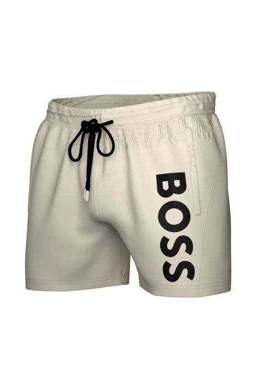Shorts De Banho Com Logo E Em Tecido De Secagem Rápida