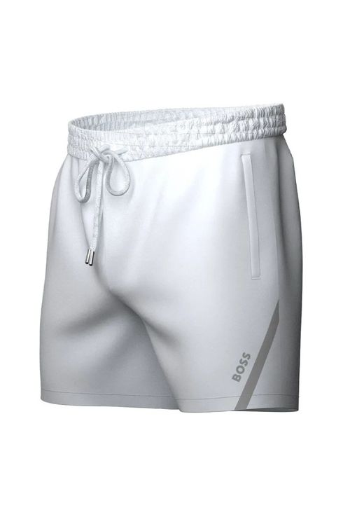 Shorts De Praia Com Logo Lateral