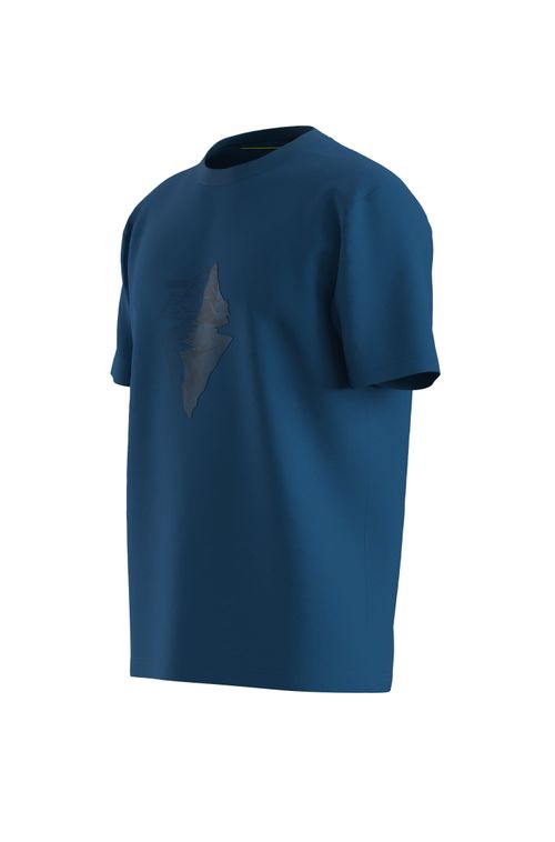 Camiseta De Algodão Elástico Com Arte Bordada