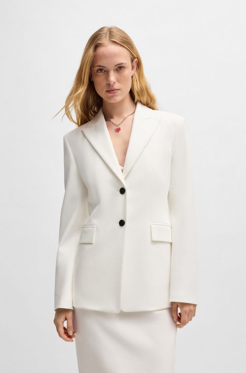 Blazer Slim Fit Com Botões Contrastantes