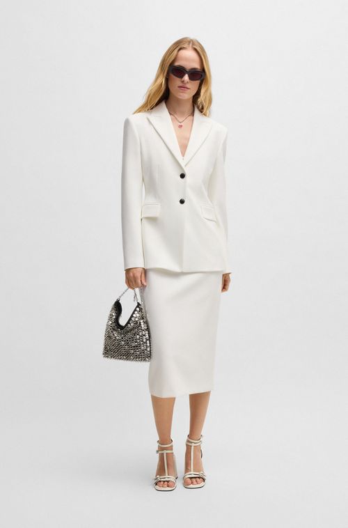 Blazer Slim Fit Com Botões Contrastantes