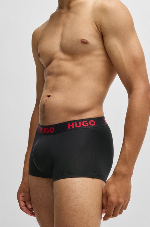 Pack De Três Boxers De Jersey Elástico Com Logo