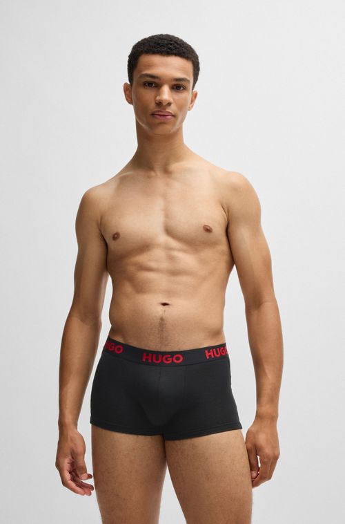 Pack De Três Boxers De Jersey Elástico Com Logo