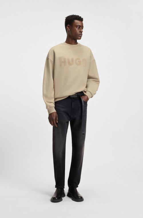Moletom de ajuste oversize em algodão com logo