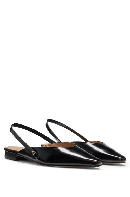 Saltos Altos Slingback Em Couro