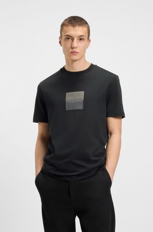Camiseta De Algodão Com Estampa De Logo