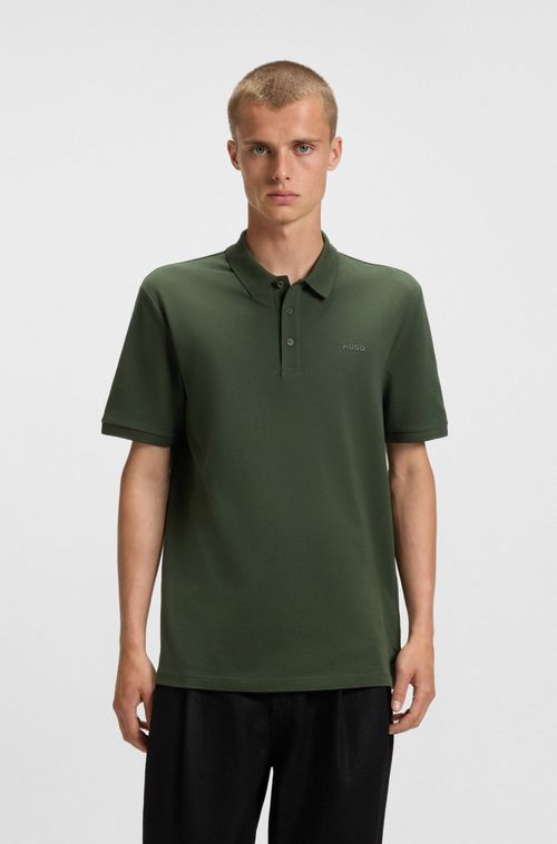 Camisa Polo Em Piqué De Algodão Com Estampa De Logo