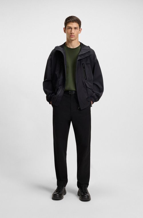 Camiseta De Ajuste Slim Com Algodão Mercerizado