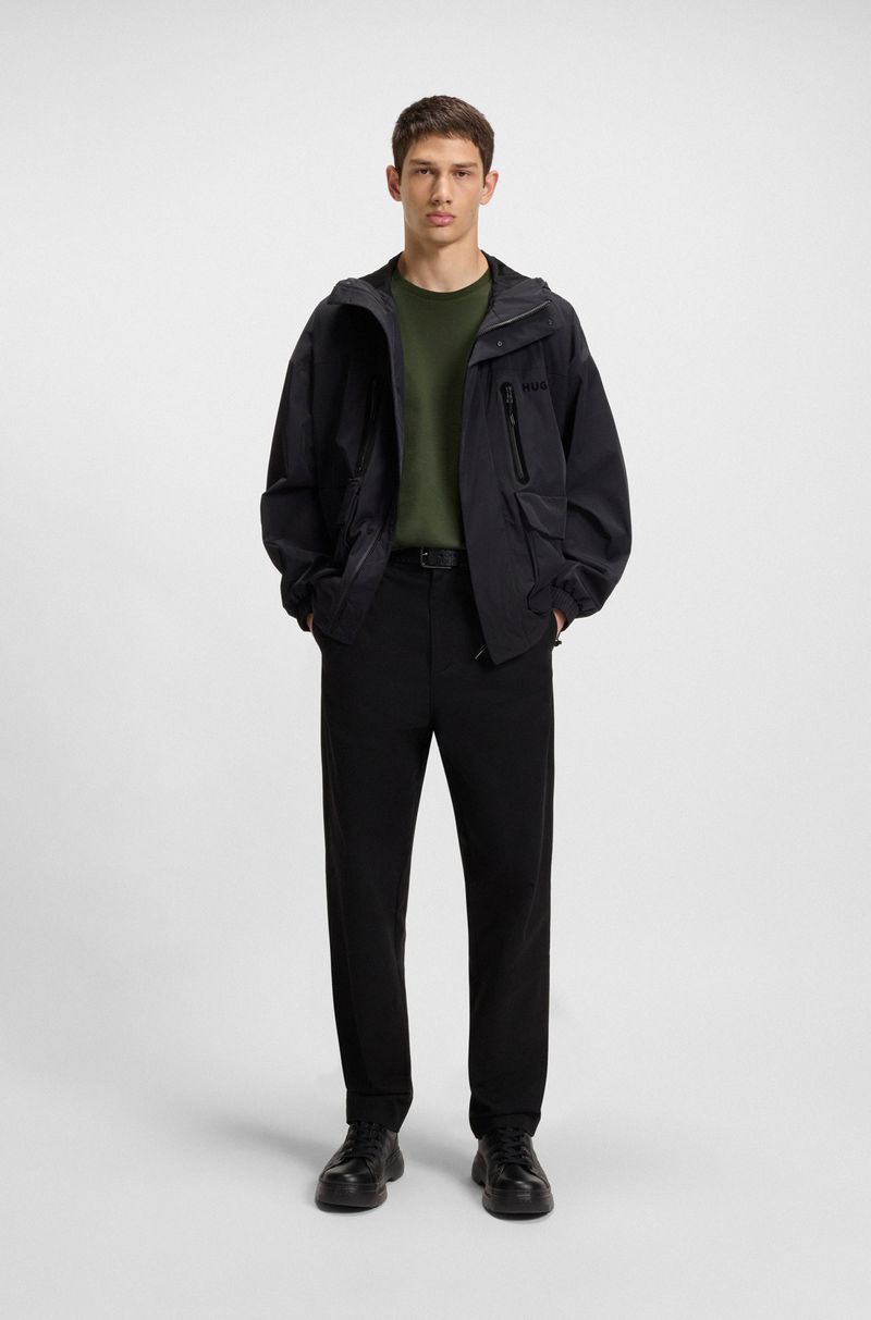 Camiseta De Ajuste Slim Com Algodão Mercerizado