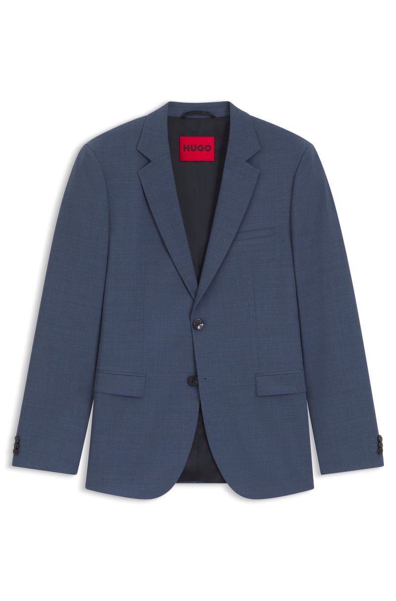 Blazer extra-slim-fit em dobby stretch de alta performance