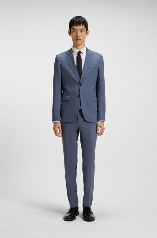 Blazer extra-slim-fit em dobby stretch de alta performance