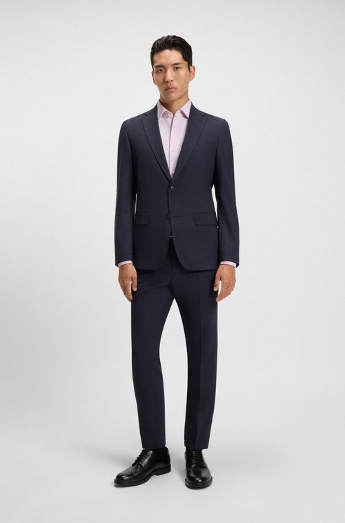 Camisa Slim Em Jersey Elástico Micro-Estruturado
