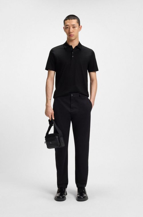 Camisa Polo Slim-Fit Em Algodão Mercerizado