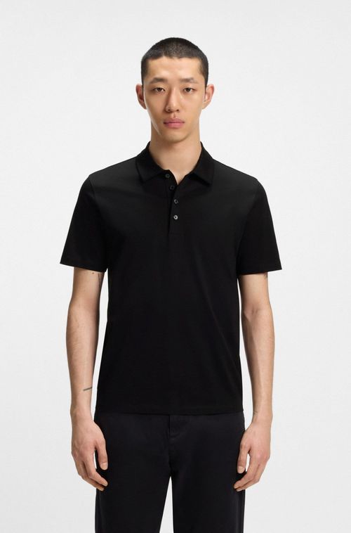 Camisa Polo Slim-Fit Em Algodão Mercerizado