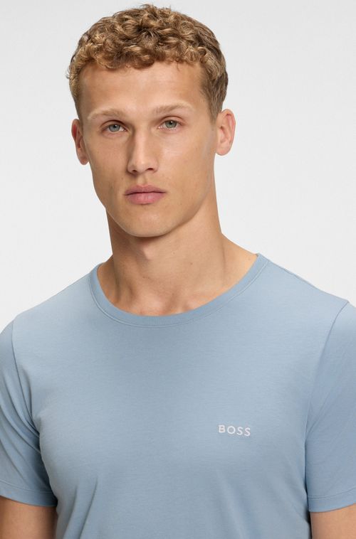 Conjunto de três camisetas em jersey de algodão