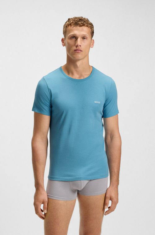 Conjunto de três camisetas em jersey de algodão