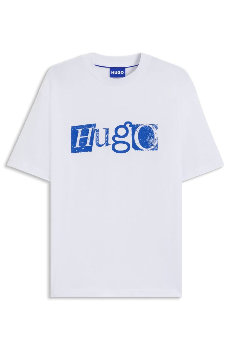 Camiseta Em Jersey De Algodão Com Estampa De Logo