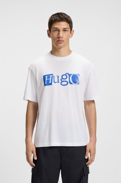 Camiseta Em Jersey De Algodão Com Estampa De Logo