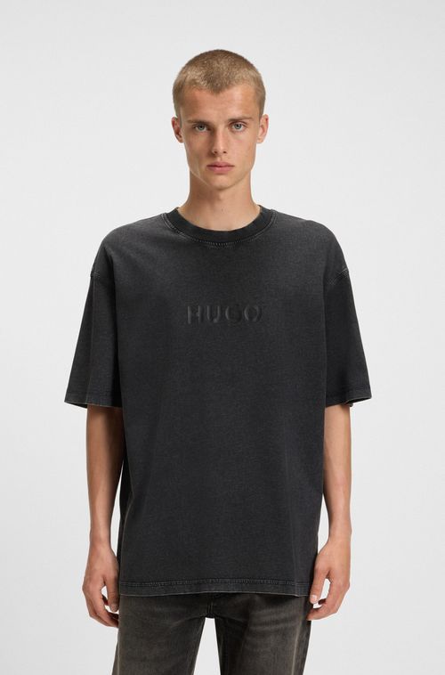 Camiseta De Algodão-Jersey Com Estampa De Logo Tonal