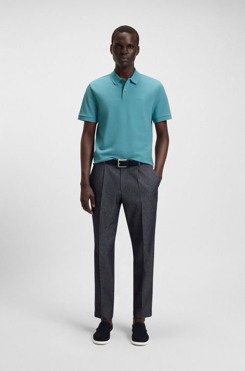 Polo Pallas Em Algodão Piqué Com Detalhes De Logo