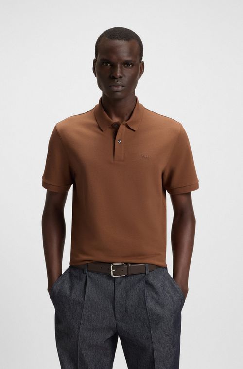 Polo Pallas Em Algodão Piqué Com Detalhes De Logo