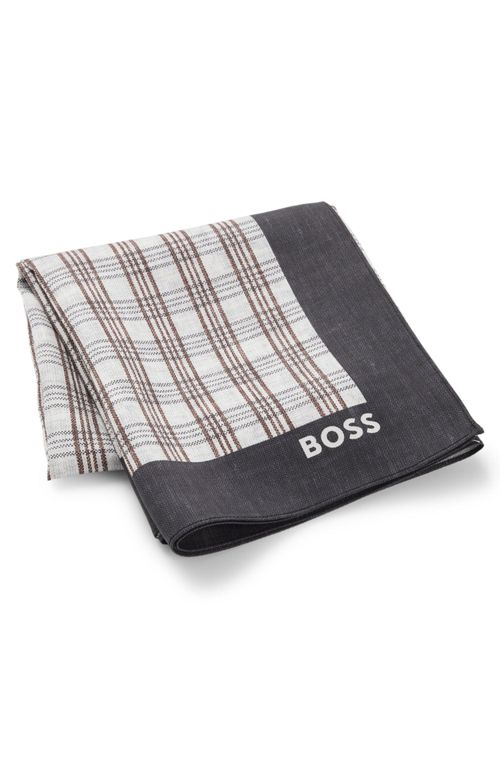 Lenço De Bolso Estampado BECKHAM X BOSS Em Seda