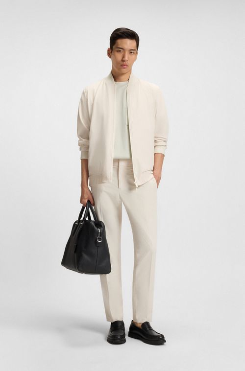 Camiseta De Algodão Mercerizado Com Monograma Double B