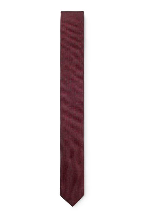 Gravata Com Microestampa Em Jacquard De Seda