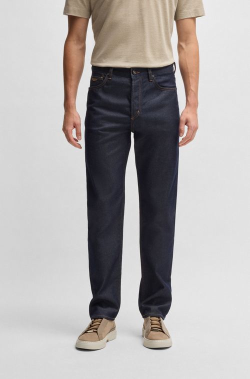Calça Regular Fit Boss X Aston Martin Com Fio De Fibra De Carbono
