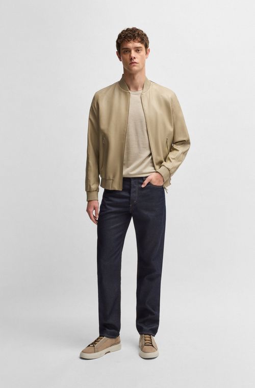 Calça Regular Fit Boss X Aston Martin Com Fio De Fibra De Carbono