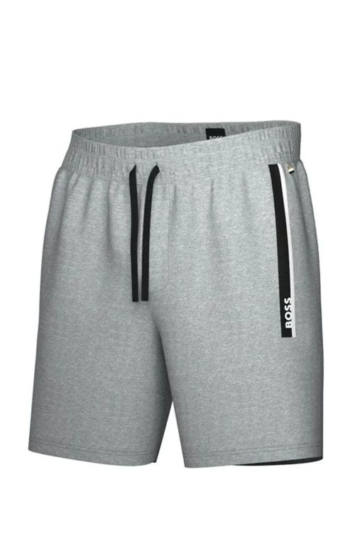 Shorts Em Algodão Com Estampado De Riscas