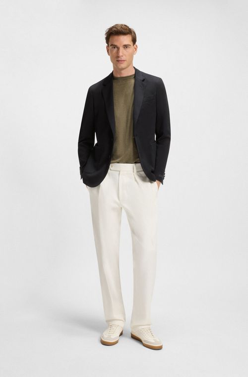 Blazer BECKHAM X BOSS Em Algodão De Efeito Melange