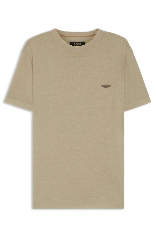 Camiseta BOSS X Aston Martin Com Logo Em Nobuck